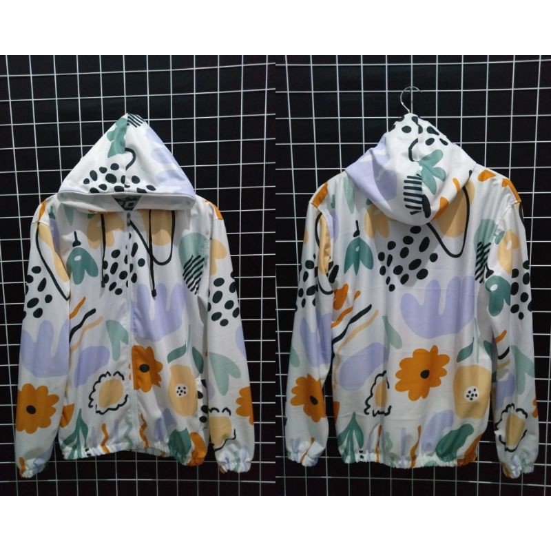 Jaket Sepeda Wanita Jaket Motif Printing/Jaket Goews-motif kancing
