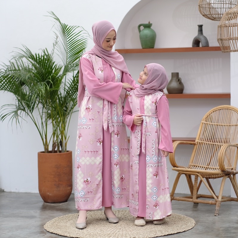 GAMIS COUPLE IBU DAN ANAK GAMIS ABAYA KIRANA GAMIS [Harga Terpisah]