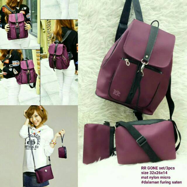 Tas murah wanita   Ransel 3in1 KAIT aequeen gone   Tas slempang   Grosir tas   KAIT MICRO