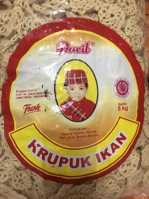 Kerupuk Mawar Putih Dacil 5kg / Krupuk Matahari Putih Dacil 1 bal / Krupuk Putih Mawar