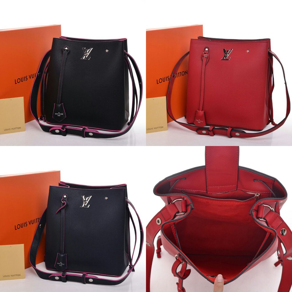Tas LV Lockme Bucket Leather Seprem Box 2017