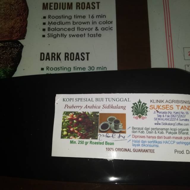 

Kopi Peaberry Biji Tunggal Arabika Sukses Tani
