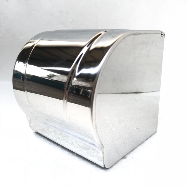 Tempat tissue tisu gulung roll tembok dinding stainless steel elegan