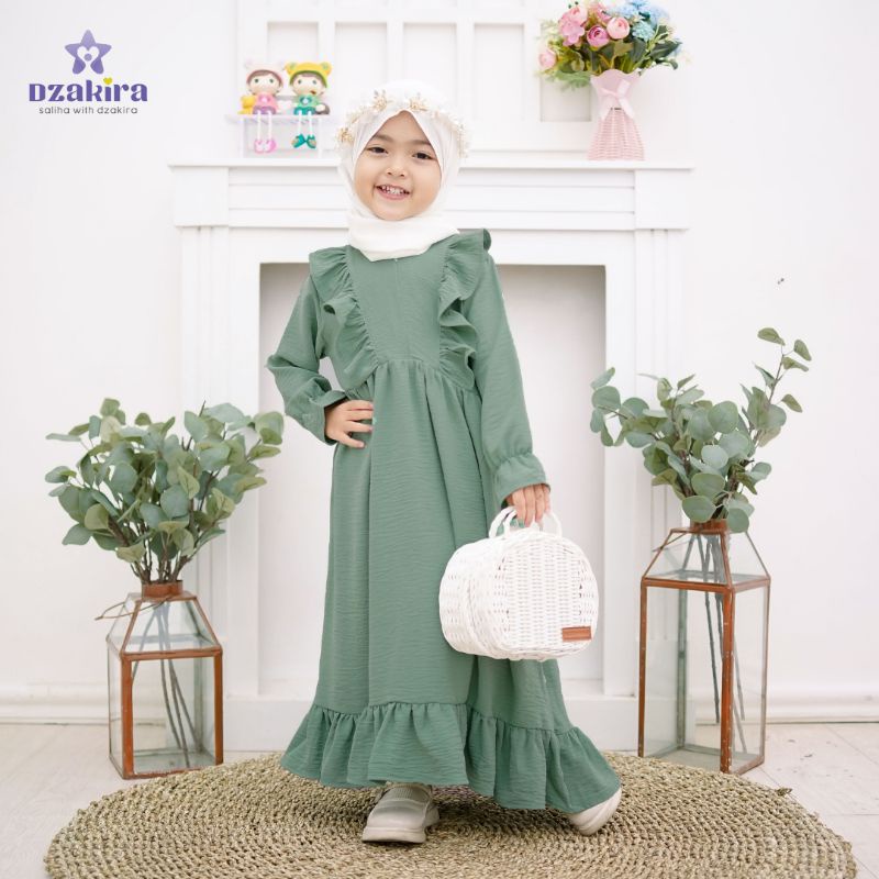 GAMIS QANITA BAHAN CRINKLE  0-4THN BY DZAKIRA