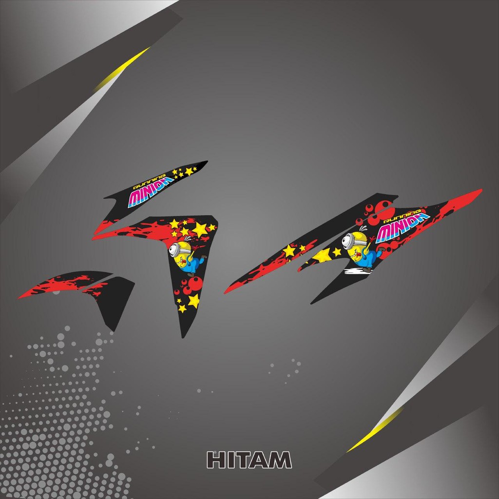 STIKER STRIPING LIST VARIASI HONDA VARIO 125 150 NEW LED 2018 2019 2020 GRAFIS MOTIF KARTUN MINION