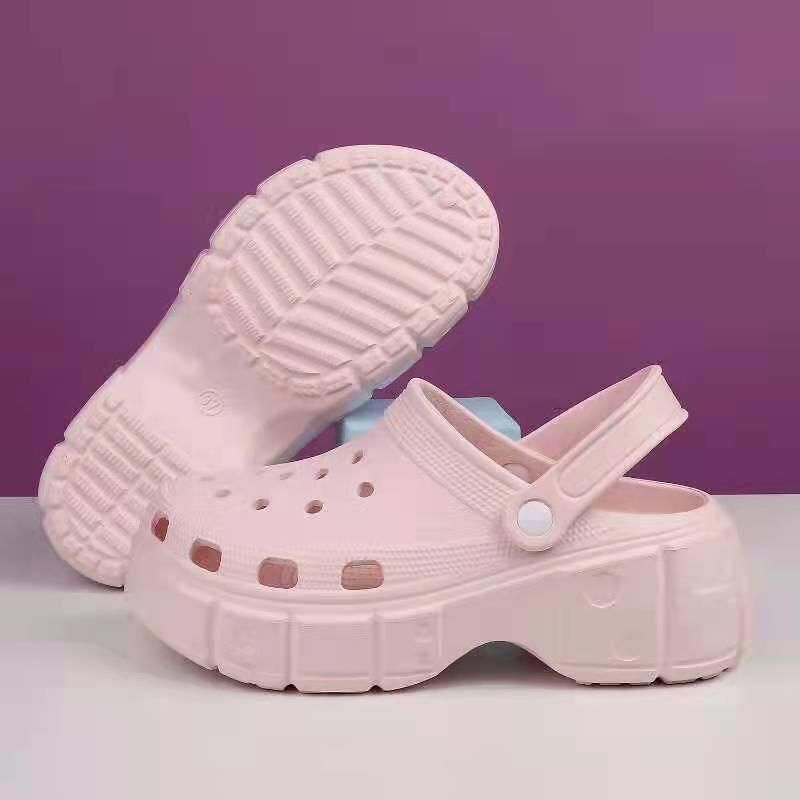 Lego Block Platform Clog Non Jibbitz 5199 Sandal Wanita Dewasa Slop Import Sendal Selop Tinggi 6 cm Jumbo not Crocs Bae