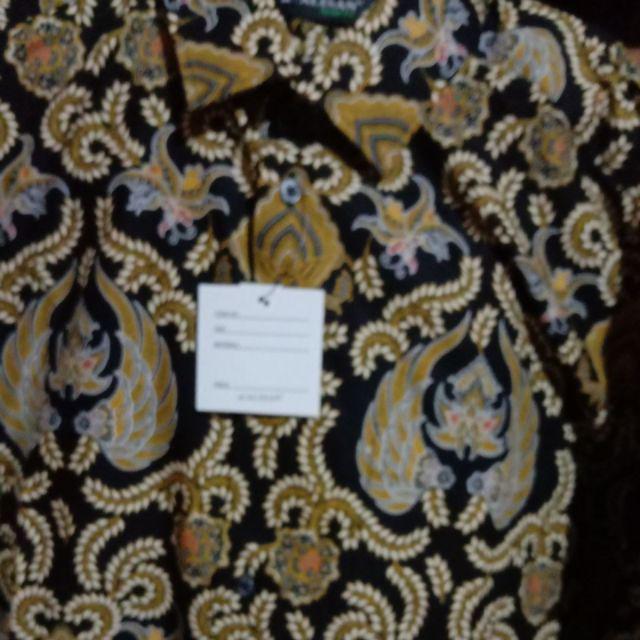 Kemeja Batik Alisan Slimfit Motif Baru Lengan Pendek