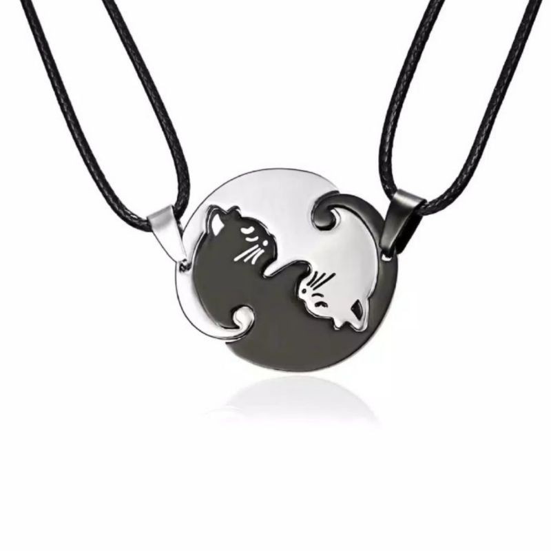 Kalung couple kucing Yin yang