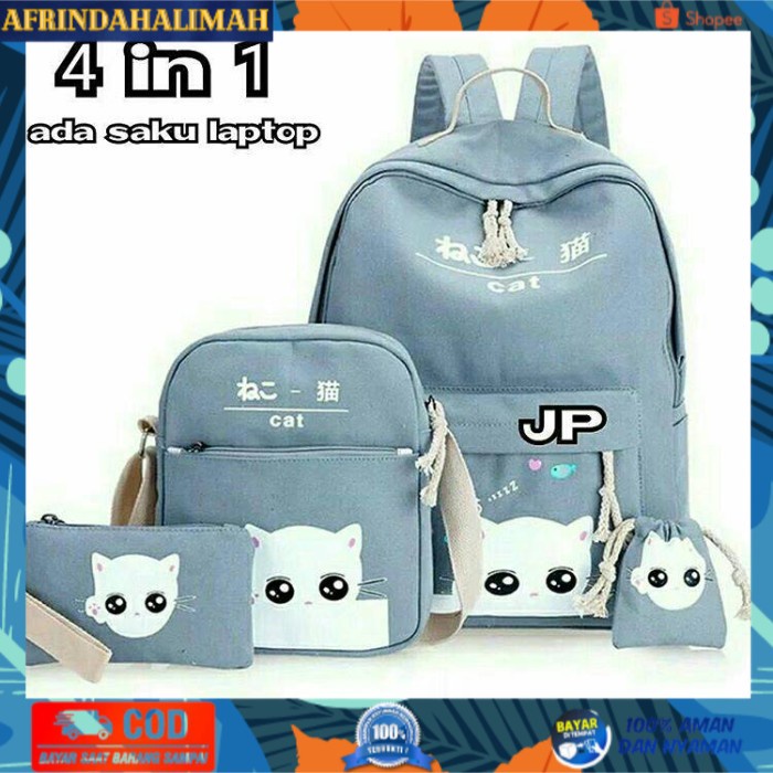 

TERBARU, TERMURAH- TAS ANAK SEKOLAH SET 4IN1 TAS MURAH DAUN_SHOP