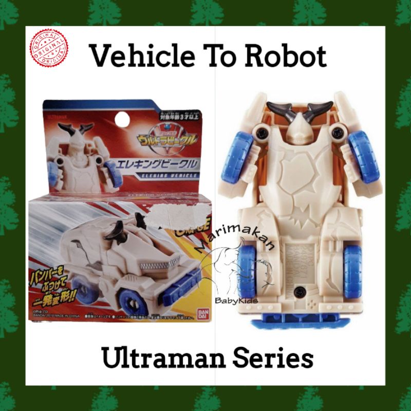 Bandai Ultraman Attack Eleking Vehicle Mainan Robot Anak Original Figure