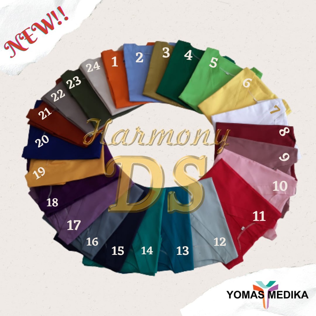 CUCI GUDANG BAJU OKA OK PAKAIAN JAGA DOKTER PERAWAT BIDAN TENAGA KESEHATAN GOWN GAUN Lengan Pendek