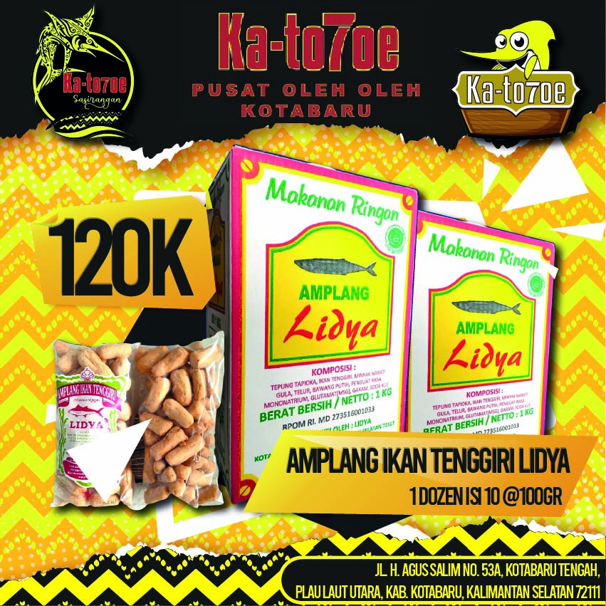 Amplang Ikang Tenggiri LIDYA 1 Dozen