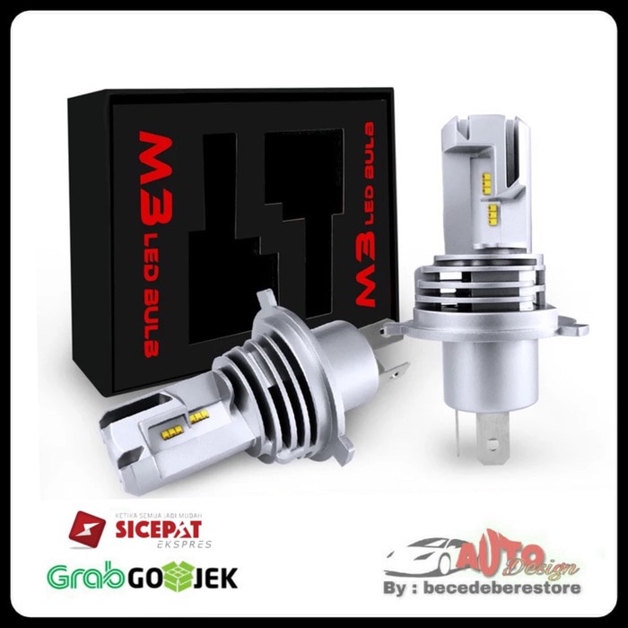 Lampu LED Mobil M3 ZES Chips H4 Hi Low Beam