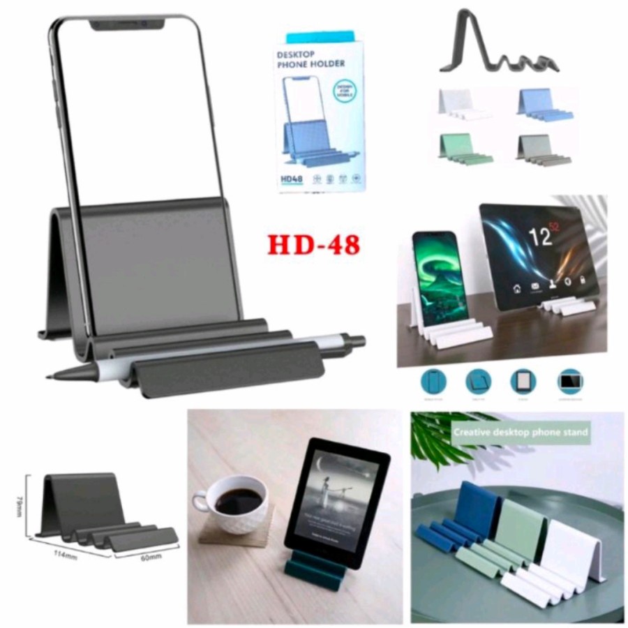 Phone Holder Folding Desktop Stand HD-48 / Dudukan Hp Universal HD 48