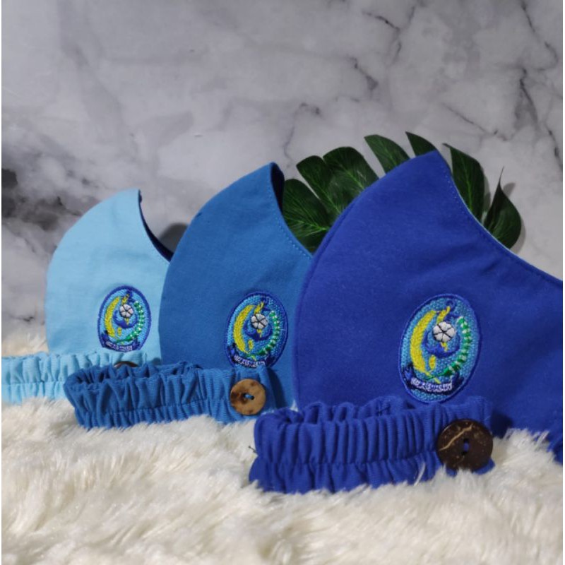 Masker Duckbill Istri TNI Angkatan Laut  logo Bordir/sablon premium