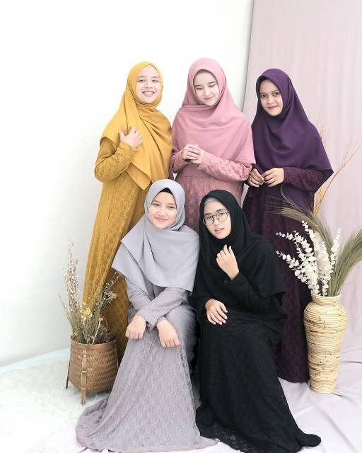 Gamis Safwa Brokat ~ by Hijab Alila