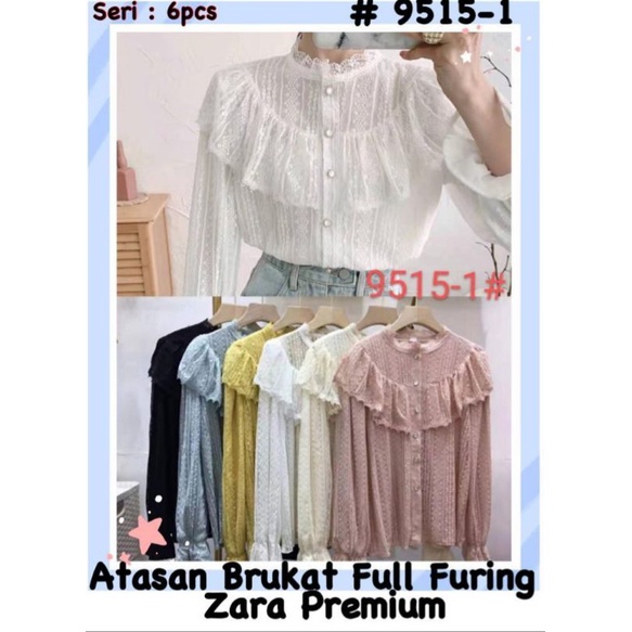 Atasan brukat import by London Girl 9515