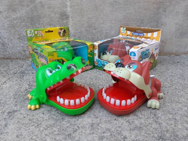 Mainan Buaya Anjing Gigit Jari - Crocodile Dog Dentist Anak Edukatif