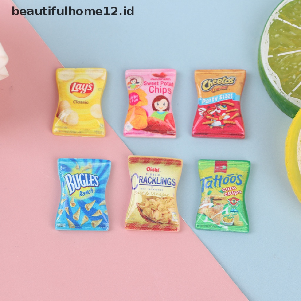 【beautifulhome12.id】 10Pcs 1:12 1:6 Dollhouse Miniature Simulation Candy Dolls Kitchen Accessories .