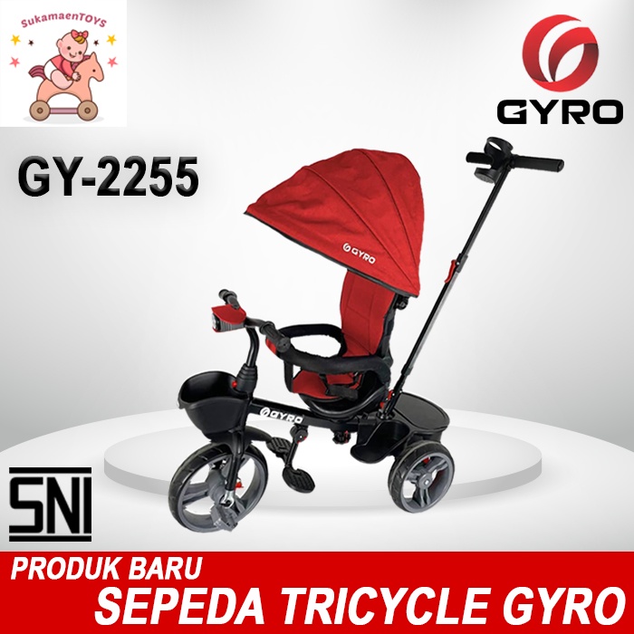 SEPEDA STROLER ANAK GYRO 2255 Merah - SNI