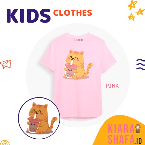 Kiarashafa - Baju Anak / Kaos Anak Cute Cat