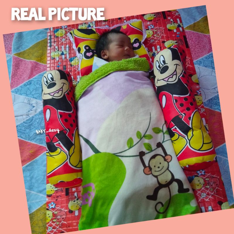 BANTAL GULING BAYI ANTI PEYANG 3in 1 / SET PERLENGKAPAN TIDUR BAYI SILIKON