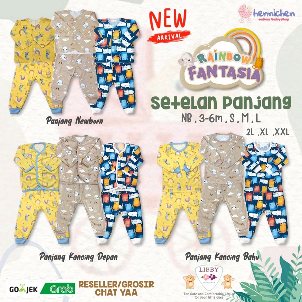 BANYAK MOTIF CUCI GUDANG PROMO MURAH LIBBY Setelan PANJANG Piyama Baju Bayi Libby NB,3-6,S,M,L, 2L,XL, XXL Pakaian Bayi Libby MASTER