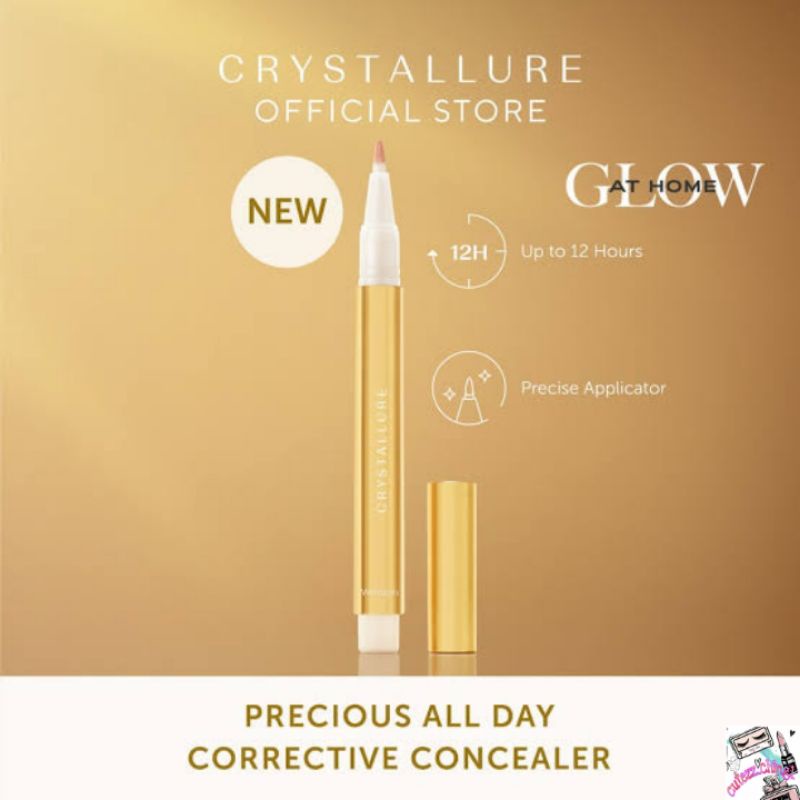 ☃️Cutezz_Ching1☃️Wardah Crystallure Precious All Day Corrective Concealer 1.9 ml - high coverage