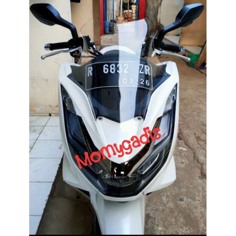 WINDSHIELD PCX 160 - VISOR PCX 160 TEBAL 3MM GARANSI SAMPAI TUJUAN (GRATIS BUBBLEWRAP)