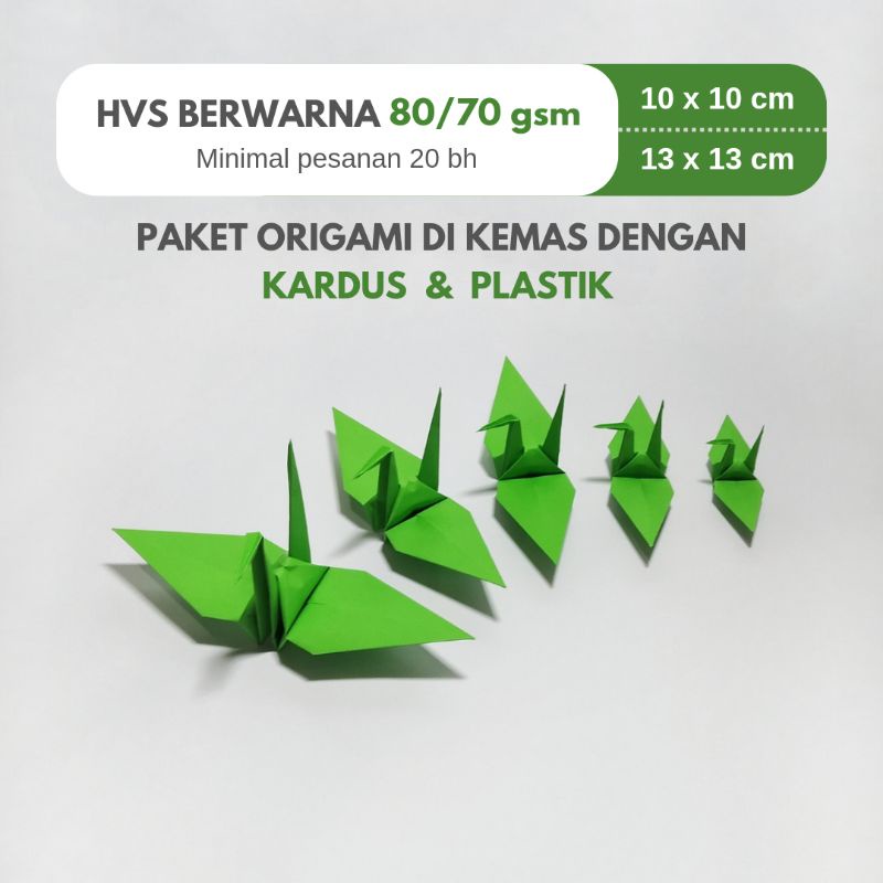 

Origami Burung Bangau Ukuran 15 dan 16 cm [Pre-Order]