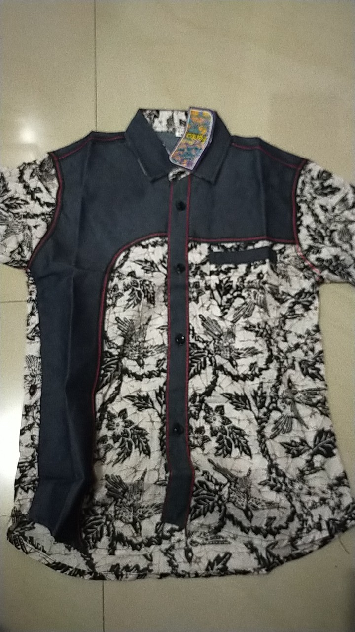 Batik Anak Cowok Kombinasi Lengan Pendek Model Jangkis