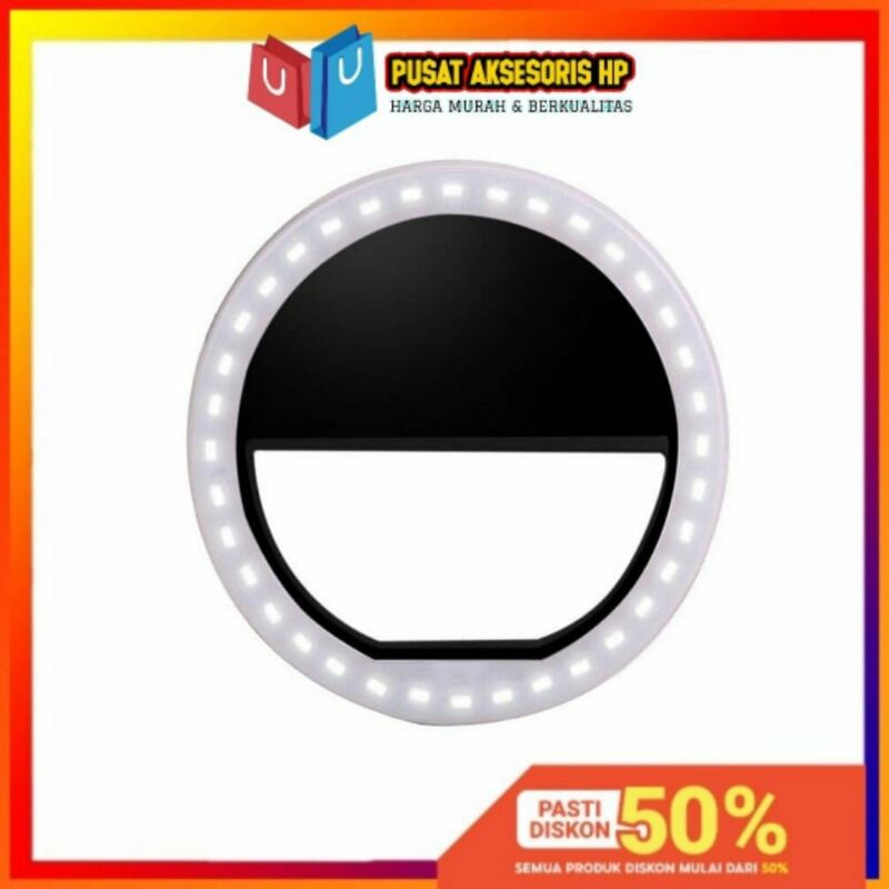 Lampu Selfie RING LIGHT LED / Charm Eyes / Ring light Selfie / Lampu Selfie Rechargeable