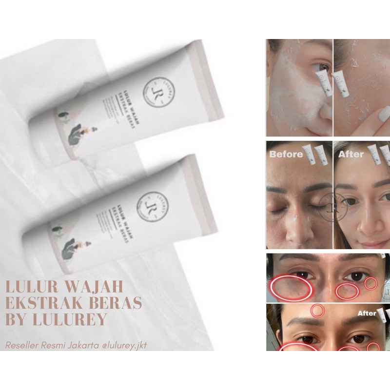 Lulur Wajah Ekstrak Beras By Lulurey
