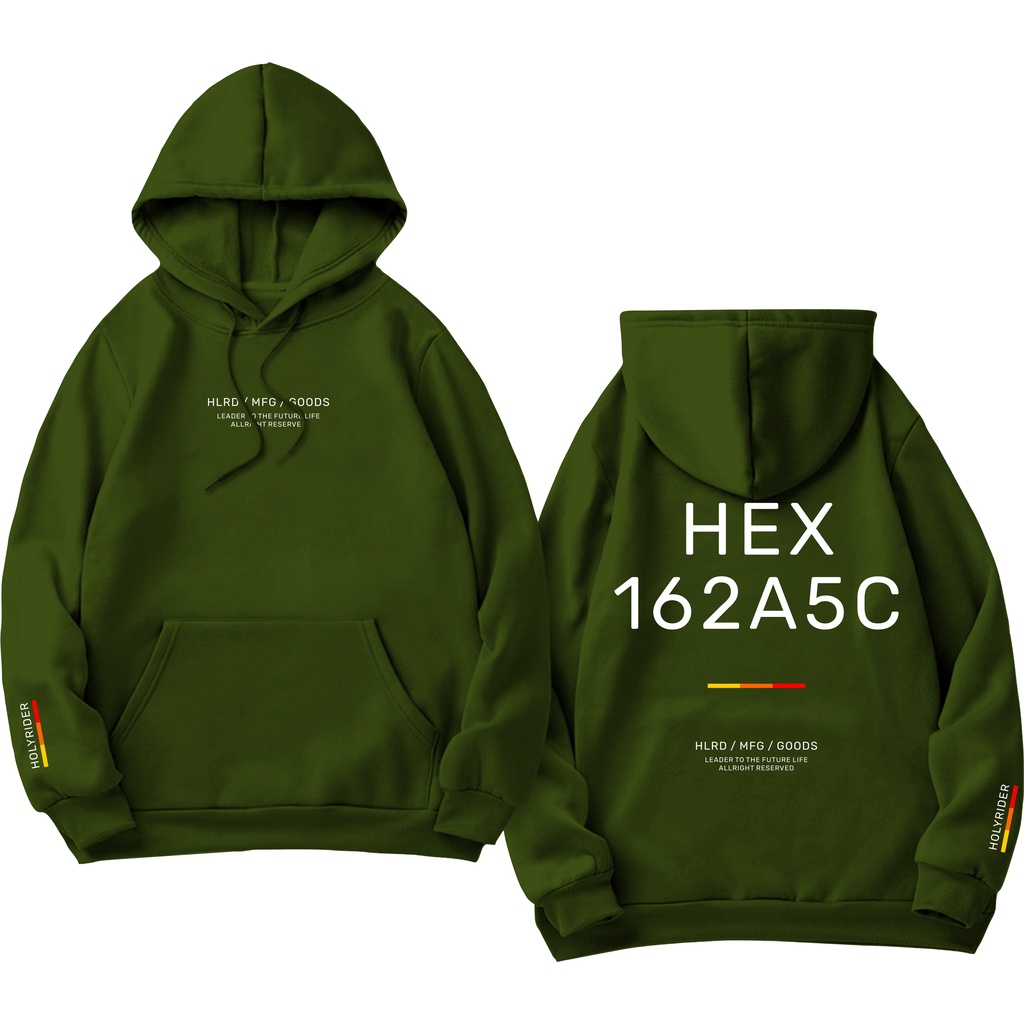 Holyrider Jumper Hoodie HEX162A5CII Sweater Hoodie HLRD Sablon DTF Fleece Cotton II SIZE M-XXL (Pria &amp; Wanita) Free stiker&amp;Gantungan Kunci