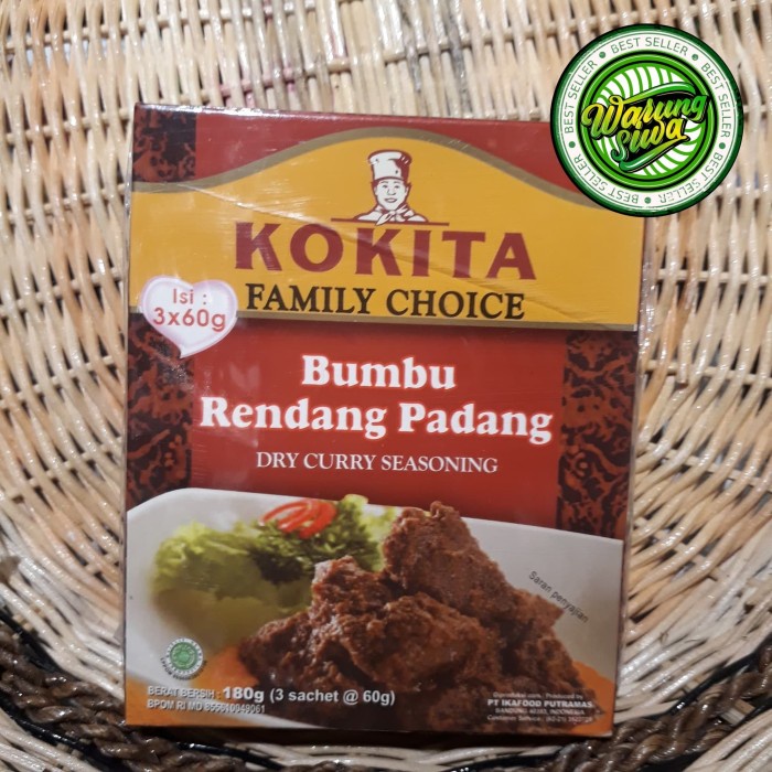 

kokita bumbu rendang padang 3x60gr (180 gram)