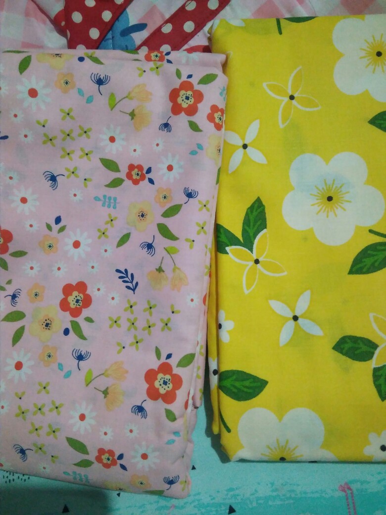 Bahan Kain Sprei Katun Lokal Motif Bunga Jessica