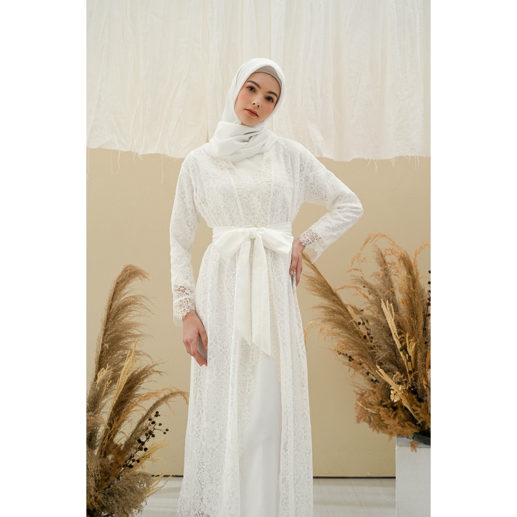 Whitney Robe -KIMONO PENGANTIN BROKAT PANJANG WEDDING ROBE KIMONO BRIDE