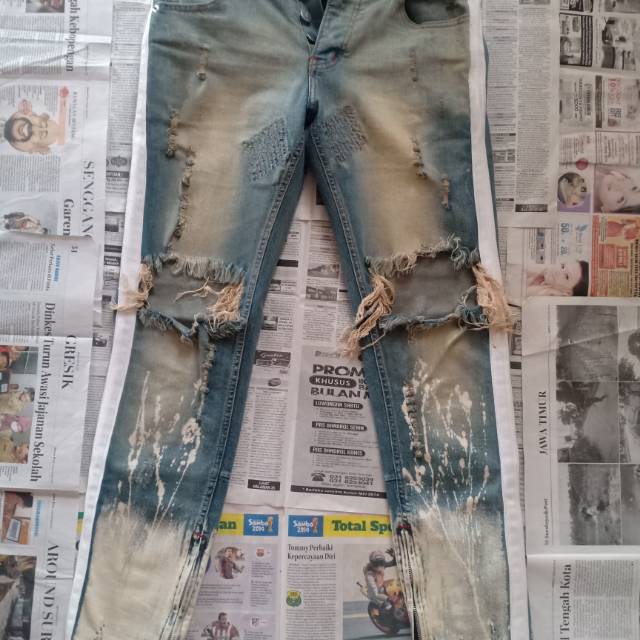 HAM JEANSKU M1 CROWN VINTAGE BLUE SPLASH