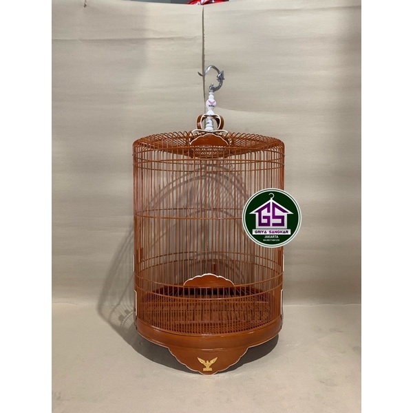 SANGKAR KANDANG MURAI RADJA LIS AKRILIK COKLAT NO 2