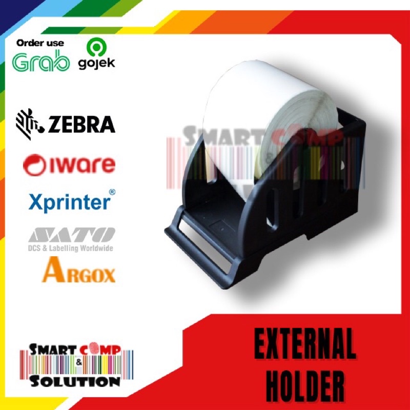 External Holder Label Roll 110mm - Gulungan Luar Label Universal 11cm