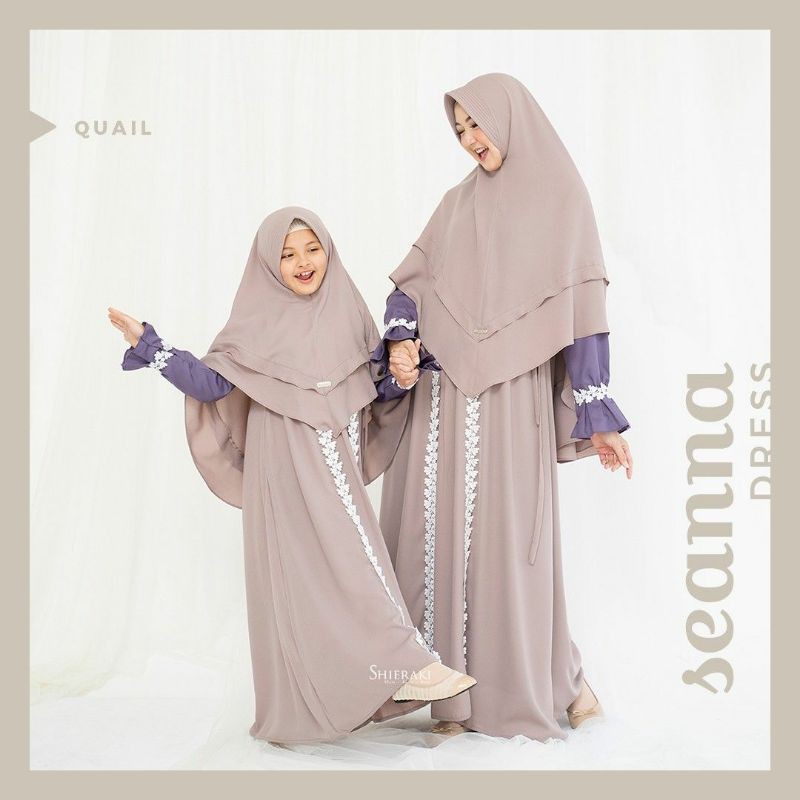 GAMIS SYAR'I COUPLE IBU & ANAK SEANNA DRESS BY SHIERAKI