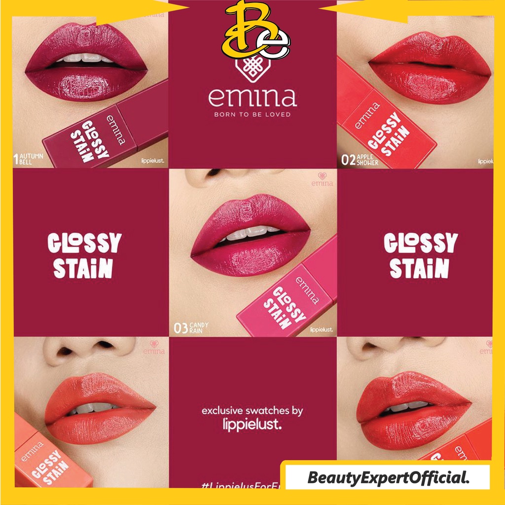 ⭐️ Beauty Expert ⭐️ Emina Glossy Stain 3g | Emina Lip Tint Gloss 3g |