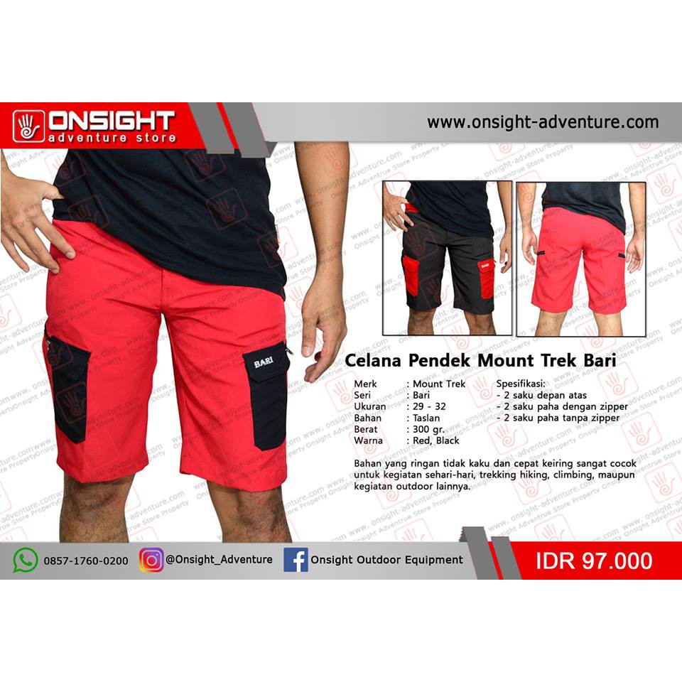 Celana Pendek Mount Trek Bari
