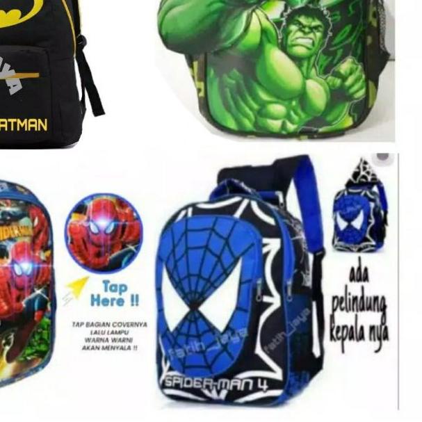 ➩ tas anak spiderman -tas anak nyala - tas anak laki - tas sekolah anak laki sd - tas anak lol nyala