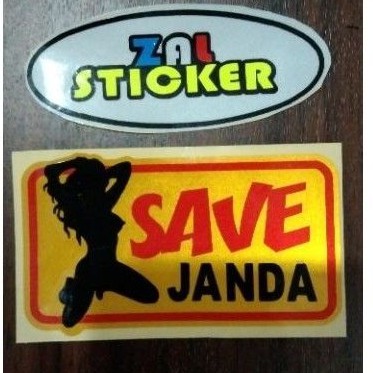 

sticker save janda sticker cutting