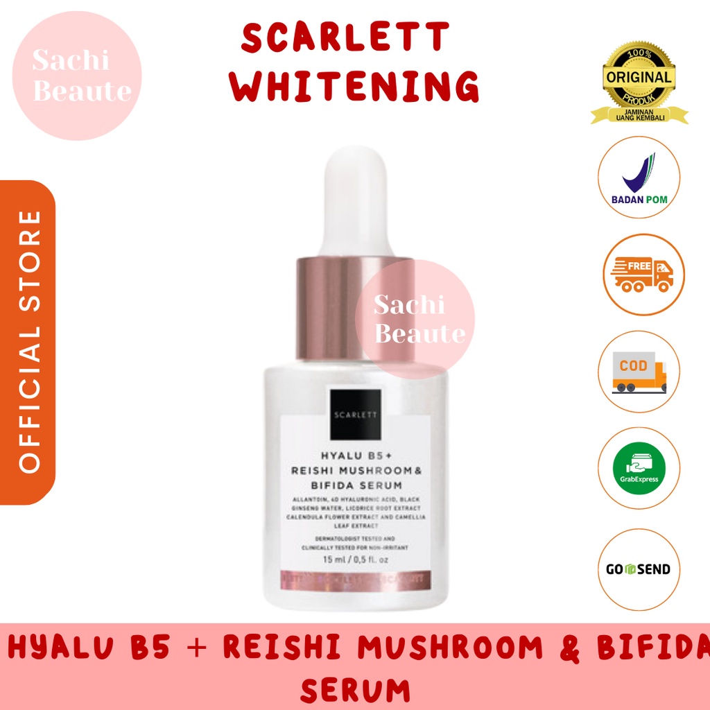 Scarlett Whitening - Hyalu B5 + Reishi Mushroom &amp; Bifida Serum