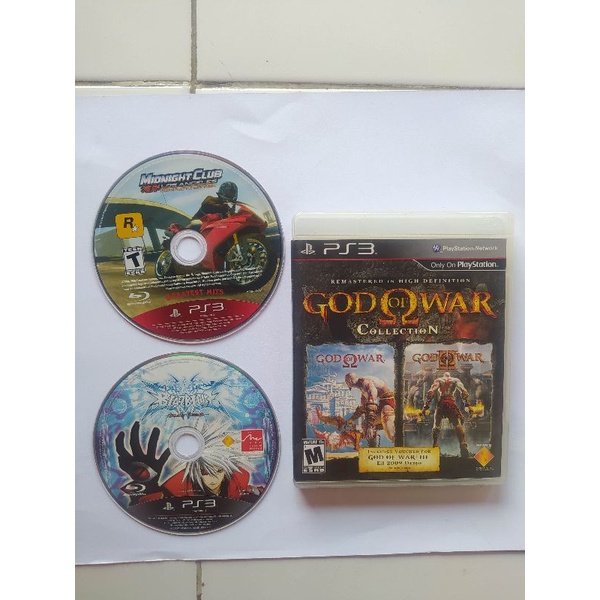 Kaset/BD game PS3 God of war collection, Midnight club, Blazblue Calamity Trigger Ps3 Minus Error