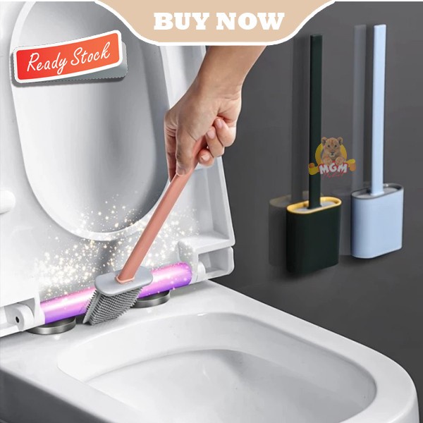 Sikat WC Toilet bahan Silicone Fleksibel Brush Flexible AWET Tahan