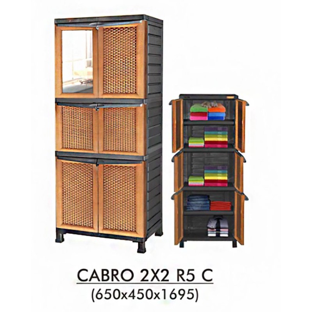 Lemari PLastik Napolly CABRO 2X2 R5 C1