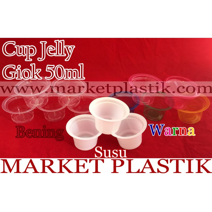 Cup Jelly Giok/Cup Puding/Cup Es Krim/Cup Plastik 50ml